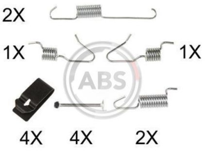 Монтажний к-кт барабанних гальм зад. RAV 4/QASHQAI 06- 170х32 A.B.S. 0898Q