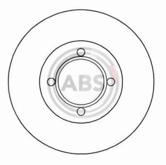 Гальмівний диск перед. Opel Astra F/Tigra -00 (256x19.9) A.B.S. 15750