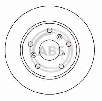 Гальмівний диск пер. Tiggo/J11/Probe/Brawny/626/Capella/Telstar 87- A.B.S. 15950