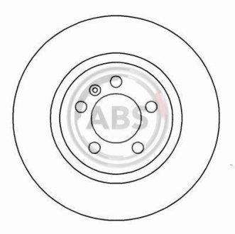 Гальмівний диск пер. Jetta/Vento/Golf/Passat/Corrado/Toledo 91-99 A.B.S. 16080