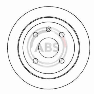 Гальмівний диск задн. Astra/Vectra/Nubira/Orion 96-05 A.B.S. 16928