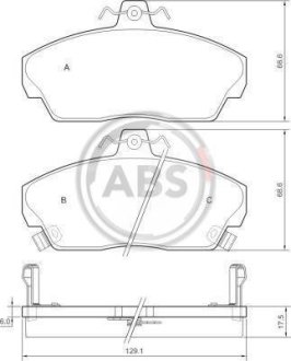 Гальмівні колодки пер. Honda Civic 91-05 (TRW) A.B.S. 36746