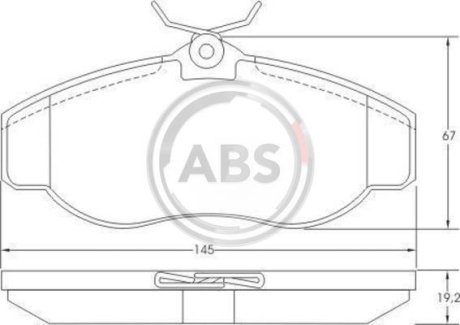 Гальмівні колодки пер. Discovery/Range Rover 94-04 A.B.S. 36941