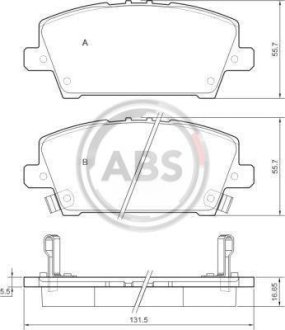 Гальмівні колодки пер. Civic 05-11 A.B.S. 37529