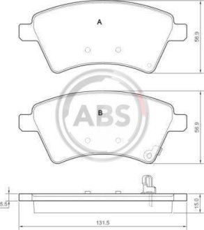 Гальмівні колодки пер. Suzuki SX4 04> A.B.S. 37532