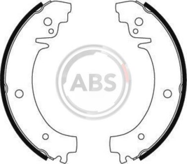 Колодка гальм. барабан. ВАЗ 2101, НИВА 2121, задн. (ABS) A.B.S. 8007