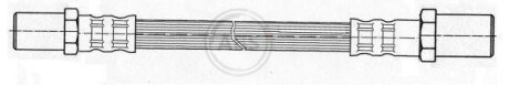 Шланг гальмівний ВАЗ 2108-99 (ABS) A.B.S. SL 3262