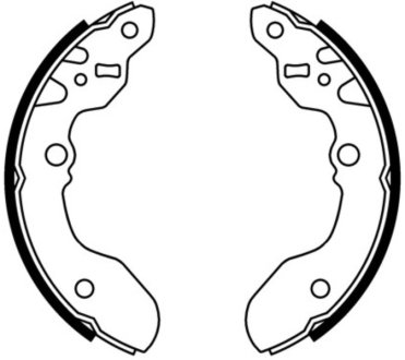 Гальмівні колодки, барабанні ABE C08015ABE