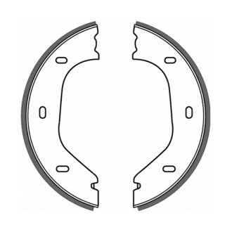 Гальмівні колодки, барабанні ABE CRB000ABE