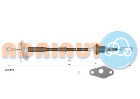 KIA трос зчеплення Picanto 04- ADRIAUTO 09.0110