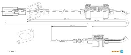 Трос зчеплення ADRIAUTO 11.0108.1 (фото 1)