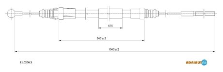 Тросик ADRIAUTO 1102062