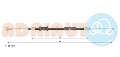Трос ручного ADRIAUTO 11.0218.2
