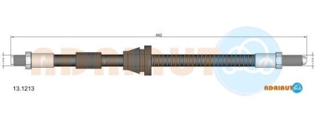 FORD шланг гальмівний передн. Fiesta -96 ADRIAUTO 13.1213