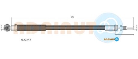 FORD шланг гальмівний передній Transit 06- ADRIAUTO 13.1237.1