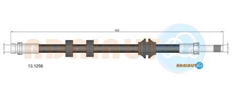 FORD шланг гальмівний передній Mondeo -96 ADRIAUTO 13.1258