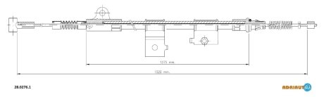 Трос зупиночних гальм ADRIAUTO 2802761