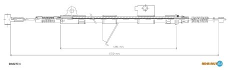 Трос зупиночних гальм ADRIAUTO 2802771