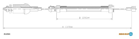 RENAULT трос зчеплення Trafic PR/AR 2 ADRIAUTO 41.0161