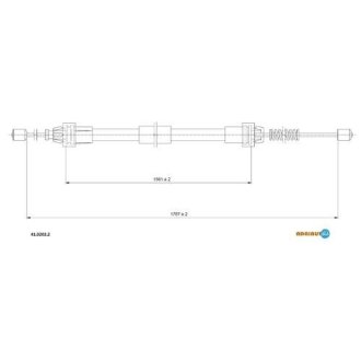 Трос зупиночних гальм ADRIAUTO 4102022