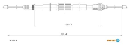 Трос зупиночних гальм ADRIAUTO 4102671 (фото 1)