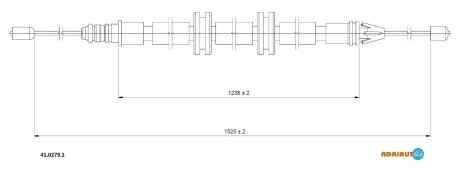 Трос зупиночних гальм ADRIAUTO 4102791