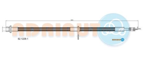 TOYOTA шланг гальмівний передн.прав AVENSIS 1.5VVTI/1.8/2.2/2.0D-4D 03- ADRIAUTO 52.1229.1