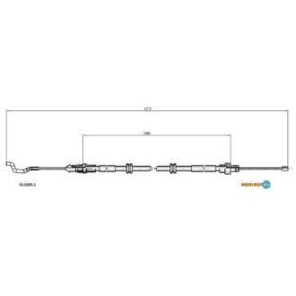 Трос зупиночних гальм ADRIAUTO 5502051