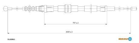 Трос зупиночних гальм ADRIAUTO 5502081