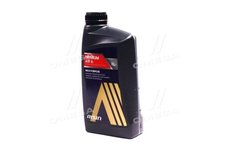 Трансмісійна олива Premium ATF 6, 1л AISIN ATF-92001