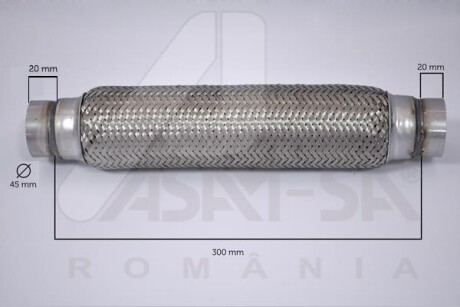 RENAULT гофра глушника 45*300 ASAM 60095