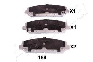 Колодки дискові гальмівні передні Infiniti QX56/QX80 (Z62) 10- ASHIKA 50-01-159