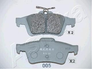 Колодки гальмівні задні дискові MAZDA 3 ASHIKA 51-00-005