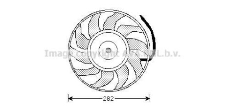 AVA AUDI Вентилятор радіатора A6 94- AVA COOLING AI7502