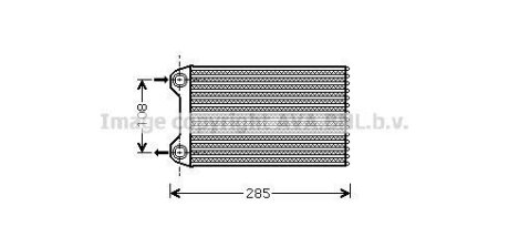 Радіатор обігрівача салону Audi A4 04>08 AVA AVA COOLING AIA6223