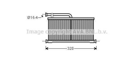 Радіатор обігрівача салону Audi A6 04>11 AVA AVA COOLING AIA6397