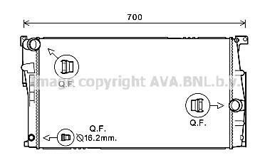 Радіатор охолодження двигуна BMW 3 (F30) (12-18) 8AT AVA AVA COOLING BW2453