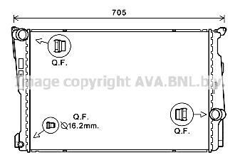 Радіатор охолодження двигуна BMW X3 F25 (11-17) AVA AVA COOLING BW2546