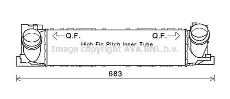 AVA BMW Інтеркулер 1 F20, 2, 3 F30, 4 Gran Coupe 2.0d/35i AVA COOLING BW4467
