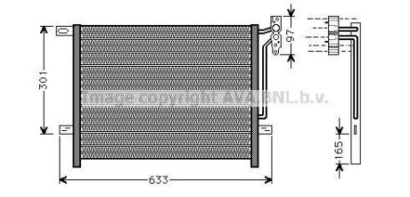 Радиатор кондиционера BMW 3 E46 (98-) AVA AVA COOLING BW5203
