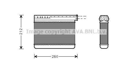 AVA BMW радіатор опалення 3 E36,5 E39 AVA COOLING BW6166