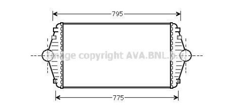 Інтеркулер P806/EVASION/ULYSSE D 94- (Ava) AVA COOLING CN4086 (фото 1)