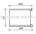 Радіатор обігрівача салону Peugeot 308 1,4-1,6i 1,6 2,0HDI 07>10/09, Citroen C3 Picasso 09> AVA AVA COOLING CN6281 (фото 1)