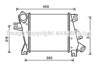 Інтеркулер NISSAN X-TRAIL (2001) 2.2 DCI (AVA) AVA COOLING DN4411 (фото 1)