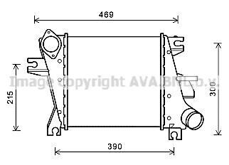 AVA NISSAN Інтеркулер X-TRAIL 2.2 01- AVA COOLING DN4412