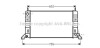 AVA FORD Радіатор охолодження двиг. (600x300x33) ESCORT IV 1.4, 1.6, 1.8 86-, ORION II 1.4, 1.6, 1.8 85- AVA COOLING FD2078 (фото 1)