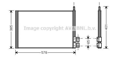 Радіатор кондиціонера Ford Fiesta Fusion 1,25-1,6i 02-08 AVA AVA COOLING FDA5328