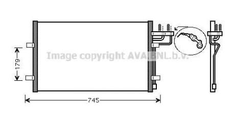 Конденсор кондиціонера FOCUS/FOCUS C-MAX ALL 03- (AVA) AVA COOLING FDA5367