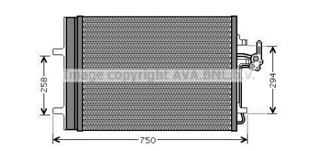 Конденсор кондиціонера FORD GALAXY/MONDEO (AVA) AVA COOLING FDA5427D