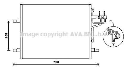 Радіатор кондиціонера Ford Kuga I 2.0d 2.5i MT/AT AVA AVA COOLING FDA5483